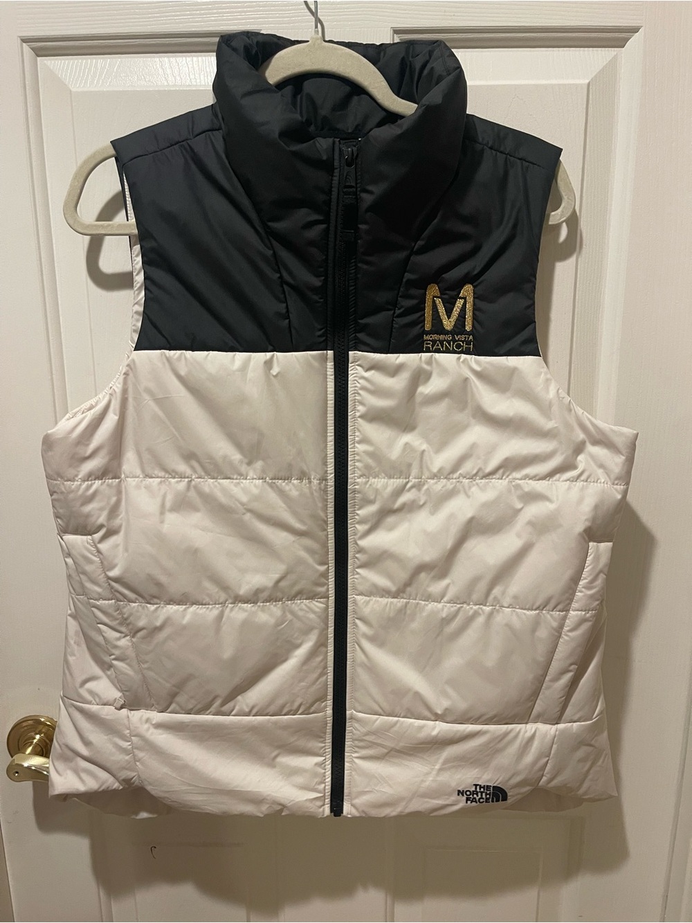 The North Face | Women's Black and White Insulated Puffer Vest | Size Large